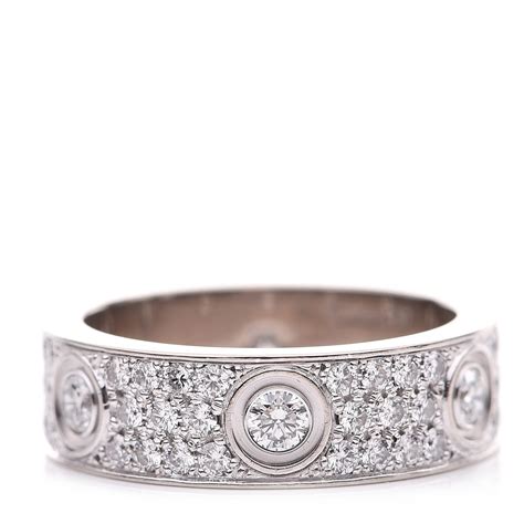 cartier love band ring|cartier love ring diamond paved.